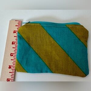 Gudrun Sjoden Teal and Olive Cosmetic Bag